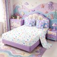 thumbnail image 3 of Manfei Amphibian Axolotl Print 7-Piece Twin Bedding,Aquatic Animal Bedding Comforter Set,Colorful Stars Reversible, 3 of 7