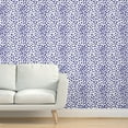 Peel & Stick Wallpaper Swatch Summer Leopard Blue Animal Cheetah