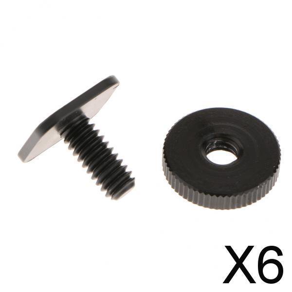 Tornillo de Montaje para Trípode de 5x1/4"-20 a Adaptador de Zapata Fría Y Caliente para Cámara Flash con 1 Tuerca 6 piezas