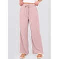 thumbnail image 5 of ANRABESS Womens Casual Wide Leg Pants Elastic Waist Drawstring Lightweight Flowy Beach Palazzo Pants with Pockets, 5 of 8