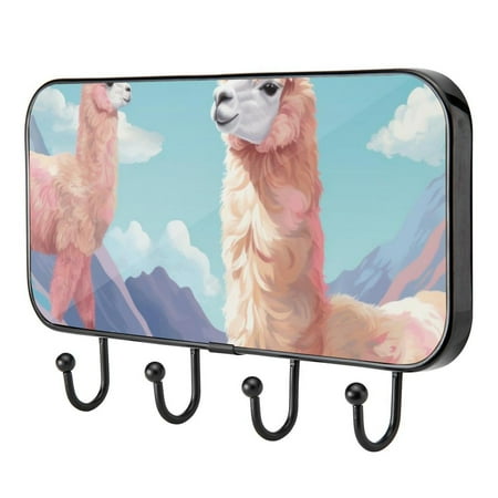 

Sheep Animal Cartoon Self Adhesive Towel Coat Wood Iron Hooks for Home Keys Door Outdoor Home Improvement Utility Hook
