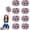 Black+Pink, variant on EONQY 8 Pcs Cheerleading Pom Poms with Baton Handle Cheering Squad Hand Flower for Adults Team Spirit Sports Game Dancing Party