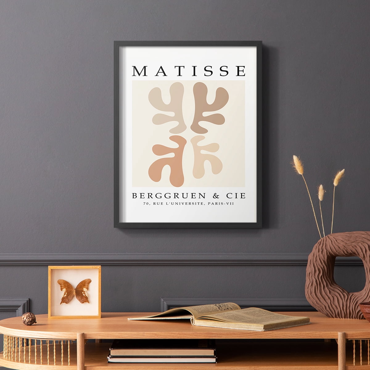 Matisse CCCXLVIII in Black Solid Wood 8 x 10 Framed Print