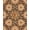 Brown Tan Beige, Pattern 2, variant on ODIKA Stripe Spotted Boho Border Farmhouse Motif Southwestern Playful Expressive for Dorm Room, Small Living Apartment, Stain Resistant Low Profile
