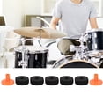 thumbnail image 4 of DRUM FELT PAD KIT WEAR RESISTANT ANTI FRICTION CYMBAL ACCESSORIES FOR DRUMS AND CYMBALS BLACK ORANGE RED, 4 of 7