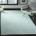 thumbnail image 2 of SAFAVIEH Montauk Crystal Geometric Cotton Area Rug, Aqua/Ivory, 4' x 6', 2 of 8