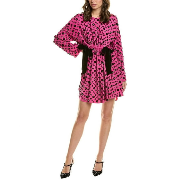 Valentino womens  Silk Shift Dress, 36, Pink