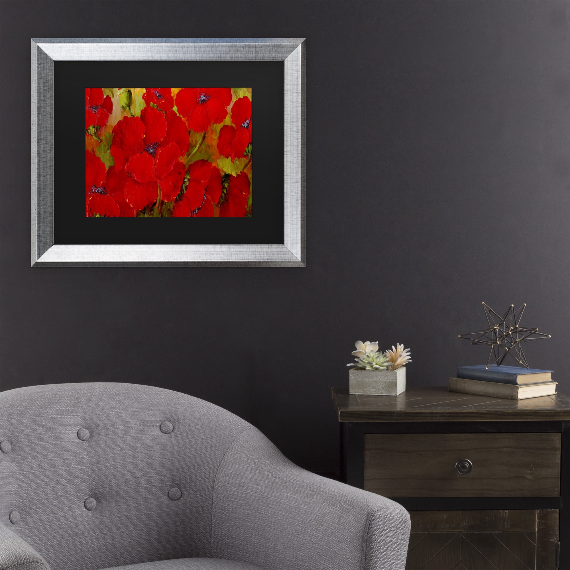 Trademark Fine Art 'Poppies' Canvas Art by Anonymous