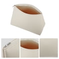 thumbnail image 4 of Unique Bargains 1 Pcs Portable Makeup Bag Toiletry Bag Cosmetic Organizer for Travel Storage Bag Leather Beige White, 4 of 7