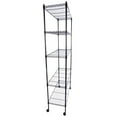 Black 5Tier Metal Freestanding Garage Storage Shelving Unit with