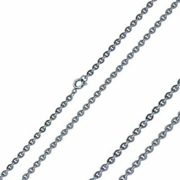 Cable Chain Necklace Silver 316L Stainless Steel 3mm 15-22in Unisex Fantasy Forge Jewelry