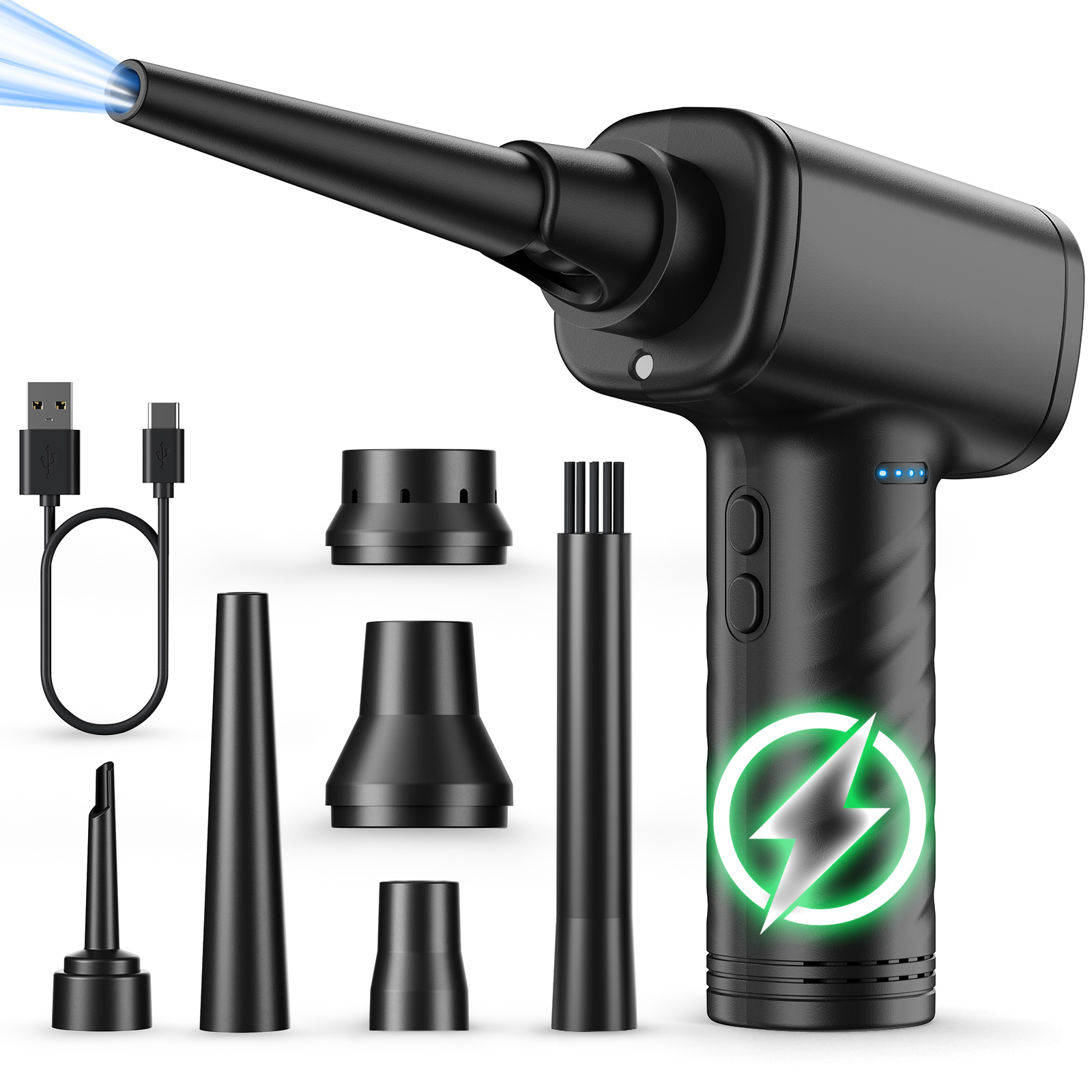 Compressed Air Duster 120000 RPM Electric Air Duster for Computer