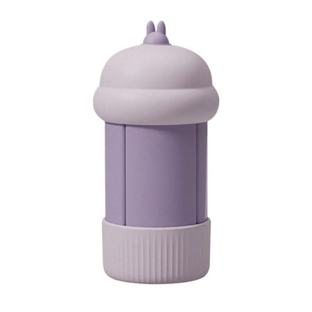 Travel Bottles for Toiletries 4 in 1 Portable Travel Bottles Leak Proof Squeezable Travel Containers Refillable Liquid Travel Accessories for Shampoo Body Wash Lotion 2.5 x5.98 (Purple)