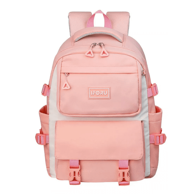 Mochila Escolar Labg 30L Rosa Acero Impermeable