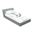 thumbnail image 2 of Ambesonne Ocean Fitted Sheet & Pillow Sham Set, Classic Sail Emblem, Twin, Blue White Brown, 2 of 2