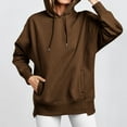 thumbnail image 4 of MeetoTime Sweat à Capuche pour Femmes Automne Léger en Polaire Manches Longues Surdimensionné, 4 of 8