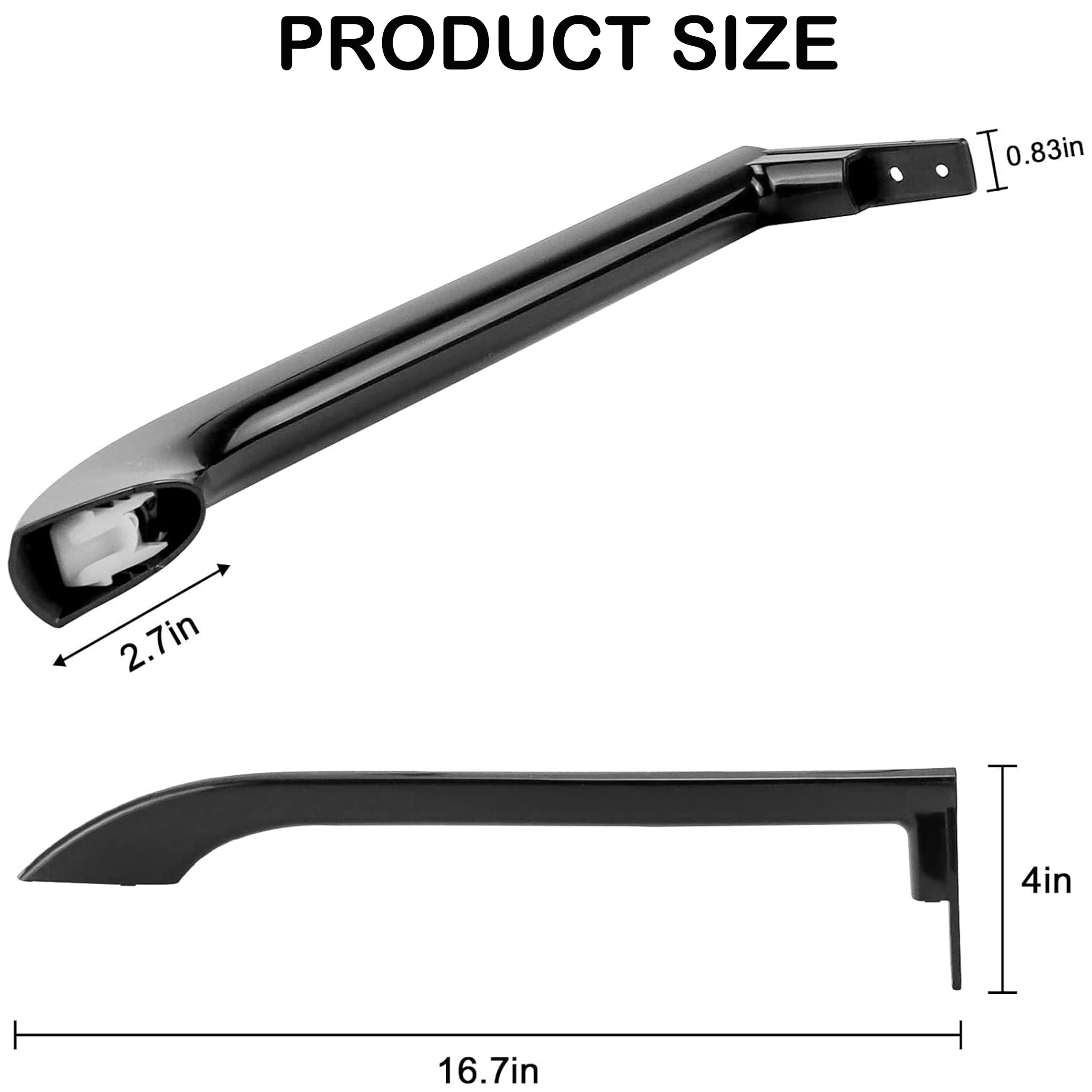 5304506471 Refrigerator Door Handle, Compatible with Frigidaire Replaces 242059503 242059506 5304486361 5304504509 5304504510 5304510039 5304510041 4390912 AP6036332 PS11731976 EAP11731976(2 P