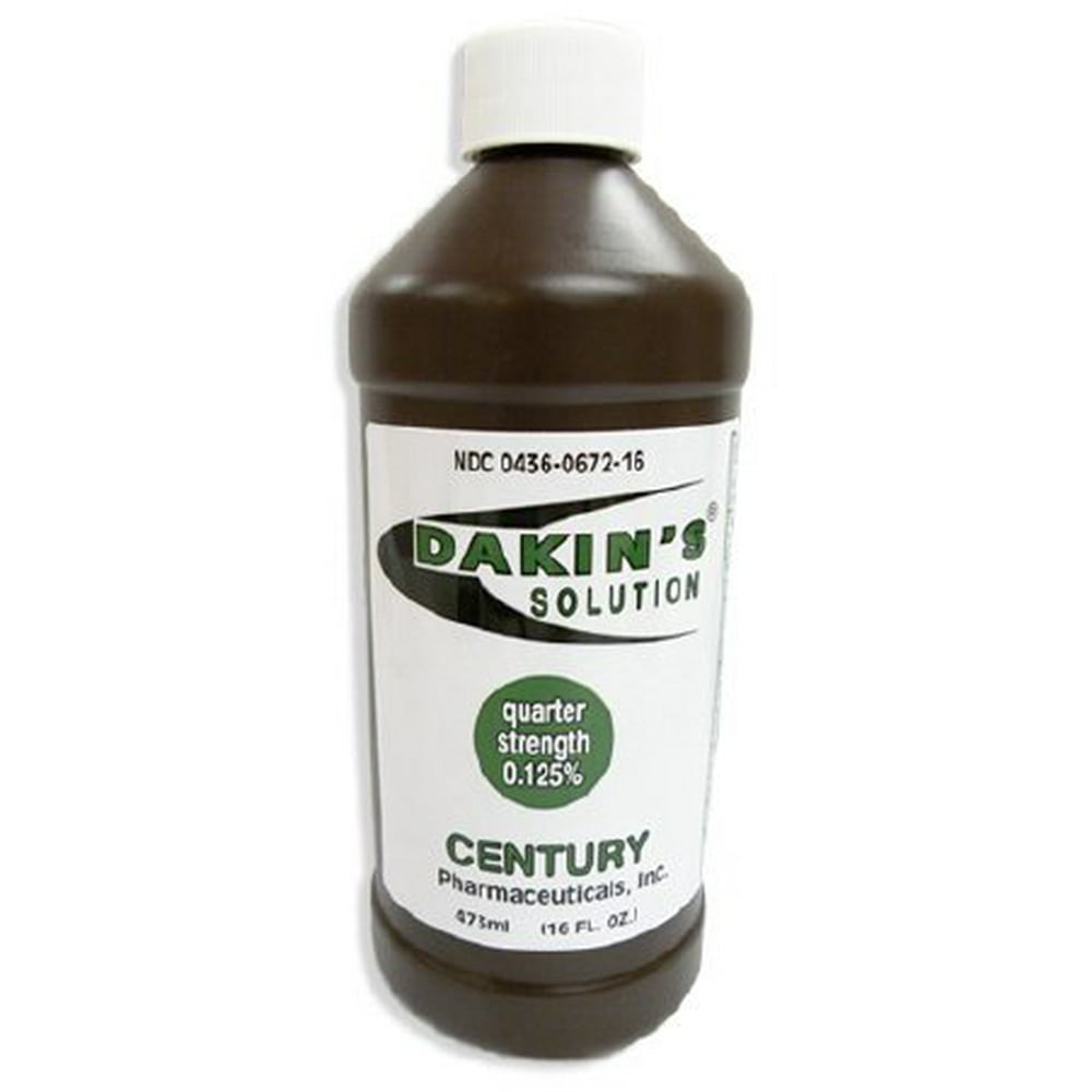 Dakin's SolutionQuarter Strength 304360672168 Sodium Hypochlorite 0.
