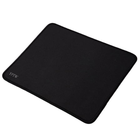YPTW Mouse pads, Basics Square Mouse Pad, Cloth with Rubberized Base, Standard, Black