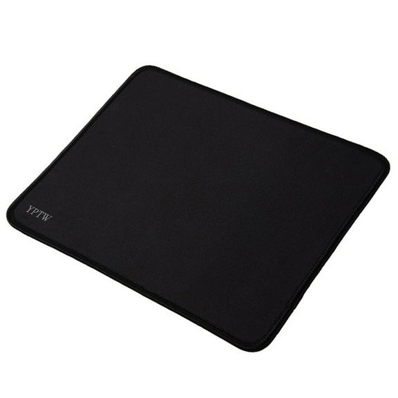 YPTW Mouse pads, Basics Square Mouse Pad, Cloth with Rubberized Base, Standard, Black
