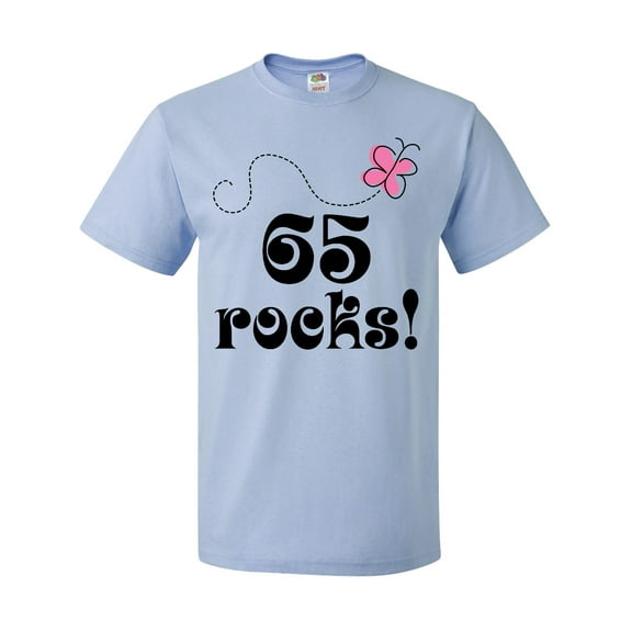 Inktastic 65th Birthday 65 Rocks T-Shirt