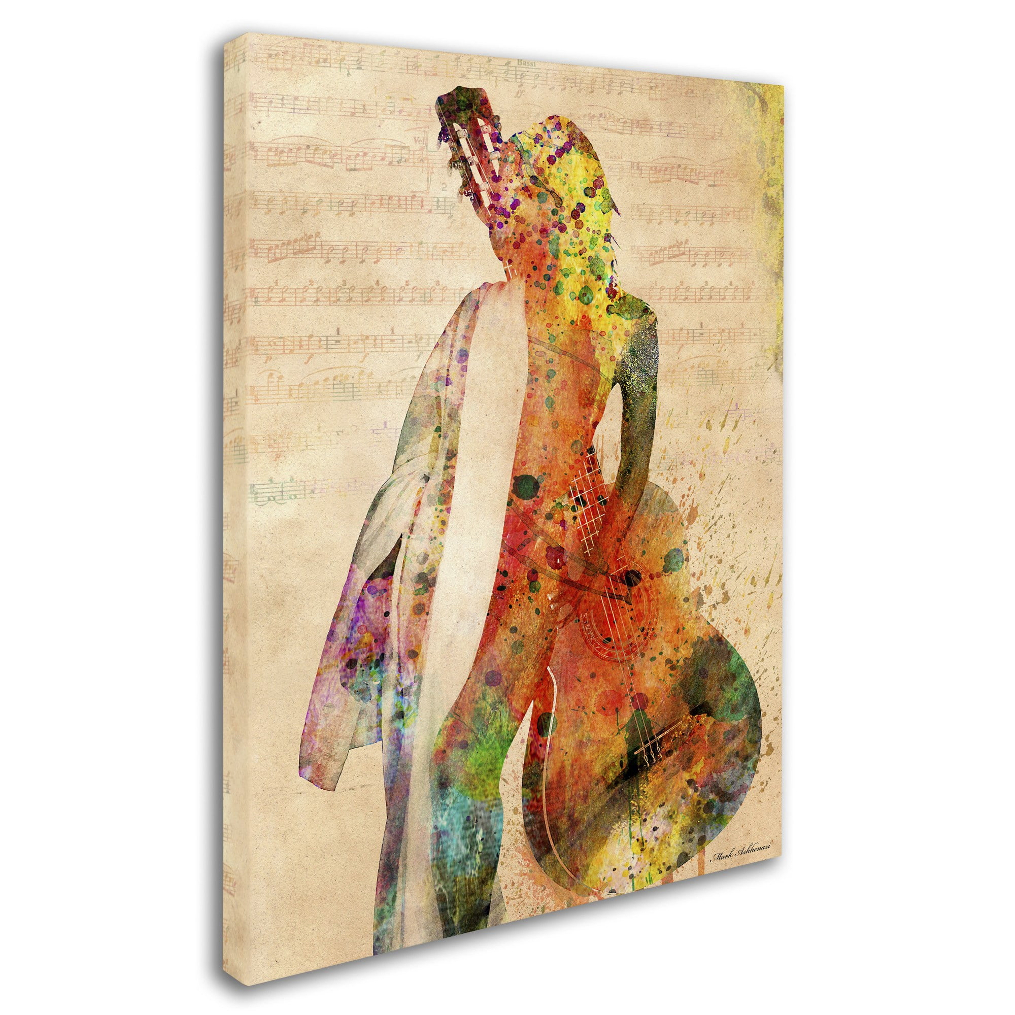 Trademark Fine Art "Gracias a la Vida Que Me Ha Dado Tanto" Canvas Art by Mark Ashkenazi