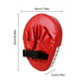 thumbnail image 4 of Boxing Pads Focus Mitts, Curved Hook and Jab Target Hand Pads, Great for MMA, Muay Thai, Kickboxing, Martial Arts, Karate Training, Padded Punching, Coaching Strike Shield (Black Red), 4 of 7