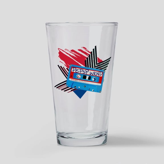 CafePress - Pepsi Flashback Cassette - Pint Glass, Drinking Glass, 16 oz. CafePress
