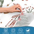 thumbnail image 3 of Yayeee Kitchen Curtains Tier Pair Light Filtering 27"x36" Rod Pocket Short Cafe Window Panel, White Nordic Christmas House, 3 of 7