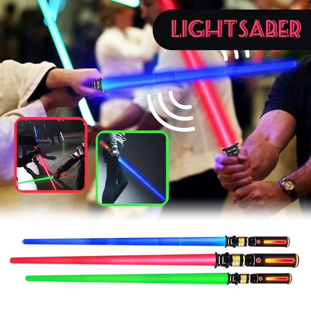 Light Saber Toy Kids 1 Pack Lightsabers with Sound Retractable