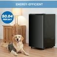 thumbnail image 2 of Upgraded Compact Mini Fridge with Freezer, 3.2 Cu.Ft Small Refrigerator for Bedroom, Dorm, Office, Low Noise, Adjustable Thermostat, Quiet & Energy Efficient, Black, 2 of 8