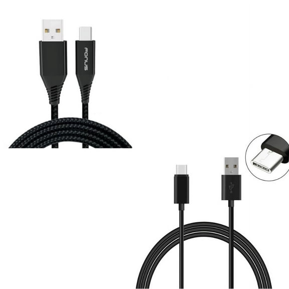 6ft and 10ft USB Cable Charger Power Cord Type-C Wires Y7E for Samsung Galaxy S10e S10 Plus S8 active 5G Note 9 8 A9 A50 - Sonim XP3 - Sony Xperia XZs XZ3 XZ1 XA1 L1 - Xiaomi Mi Mix 2 9