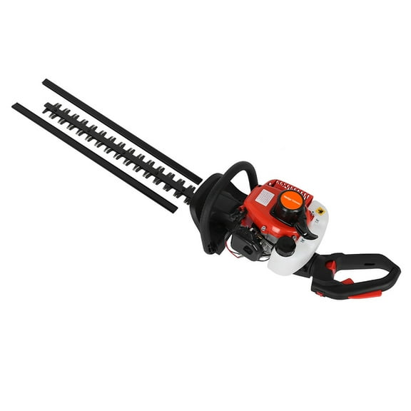 AQSQ Cordless Hedge Trimmer,  Gas Powered Hedge Trimmer with 24" Double Action Blade, Double Safety Handle, for Shrub Cutting, Trimming
