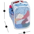 thumbnail image 3 of Smart Design Pop Up Laundry Hamper with Easy Carry Handles and Side Pocket - Durable Mesh Fabric - Collapsible Design - Clothes and Laundry - Home Organization - Holds 2 Loads - 13 x 21 Inch - White, 3 of 7