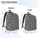 thumbnail image 2 of Disketp Bowling Pins Mochila de Lona Estampada, Mochila Escolar de Viaje Ligera para Estudiantes y Portátil-Medium, 2 of 5