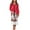 Snowman, variant on Yuyamidu Christmas Long Sleeve Robes for Women Snowman Mid-Length Night Robe Size S Red Ladies Bathrobe Long Sleepwear Lightweight Zipper Front Housecoat