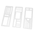 thumbnail image 4 of 3 plantillas para diario, hechas a mano, para pintar, manualidades, 5,43 x 2 pulgadas, compactas, para tarjetas, papel, letras, escritura, multiusos. Estilo A, 4 of 9