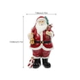 thumbnail image 3 of ColoMX Resin Santa Claus Statue Regalo de Navidad Fiesta de Navidad Artesanía de resina Santa Claus Figura, 3 of 8