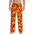 thumbnail image 1 of Fotbe Vintage maple leaves autumn Pantalones de Pijama para Hombre, Pantalones de Dormir, Pantalones de Casa con Cintura Ajustable y Bolsillos-XX-Large, 1 of 6