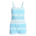 thumbnail image 5 of No Boundaries Mixed Stitch Cami and Short Set, Women's Sizes XXS-XXL, 5 of 5
