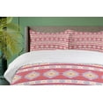 thumbnail image 4 of Ambesonne Tribal Duvet Cover Sets, Aztec Motifs Elements, 2-Queen, Pale Ruby Apricot, 4 of 7