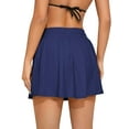 thumbnail image 3 of Swim Skirts for Women High Waisted Belly Control Bikini Swimming Skirts with Built in Panties and Pockets, 3 of 7