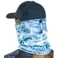 thumbnail image 2 of Aqua Design Face Mask Neck Gaiter Women: Adjustable Drawstring: Microfleece UPF 50+ UV Sun Protection All-Season Reusable Bandana Scarf Cover: Aqua Sky, 2 of 6