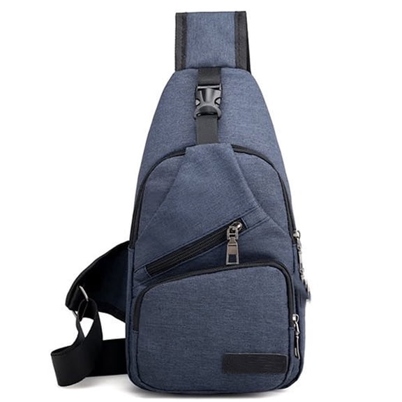 Sling Backpack Multipurpose Crossbody Bag Sling Bag Daypack Lightweight One Strap Backpack Sling Bag Backpack for Hiking Walking Biking Travel Cycling - Blue