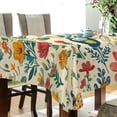 thumbnail image 5 of Yayeee Tablecloths 54" x 72" Rectangle Wrinkle Resistant Party Table Cover, Floral Animals, 5 of 8