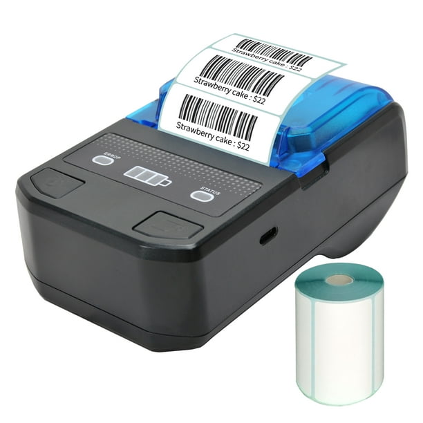 Portable 58mm Thermal Label Maker Wireless BT Mini Label Printer Barcode with Rechargeable Battery Compatible with Android iOS Windows for Retail Clothing Price Warehouse L - Walmart.com