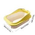thumbnail image 2 of Elainilye Semi-Enclosed Cat Litter Box with Tray Odor Proof Large Size for Cats Anti-Scatter Toilet Pan, 2 of 6