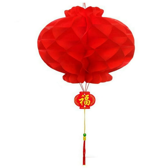 20 PCS Chinese Lantern Decoration Foldable Waterproof Good Luck Chinese New Year, Spring Festival Supplies
