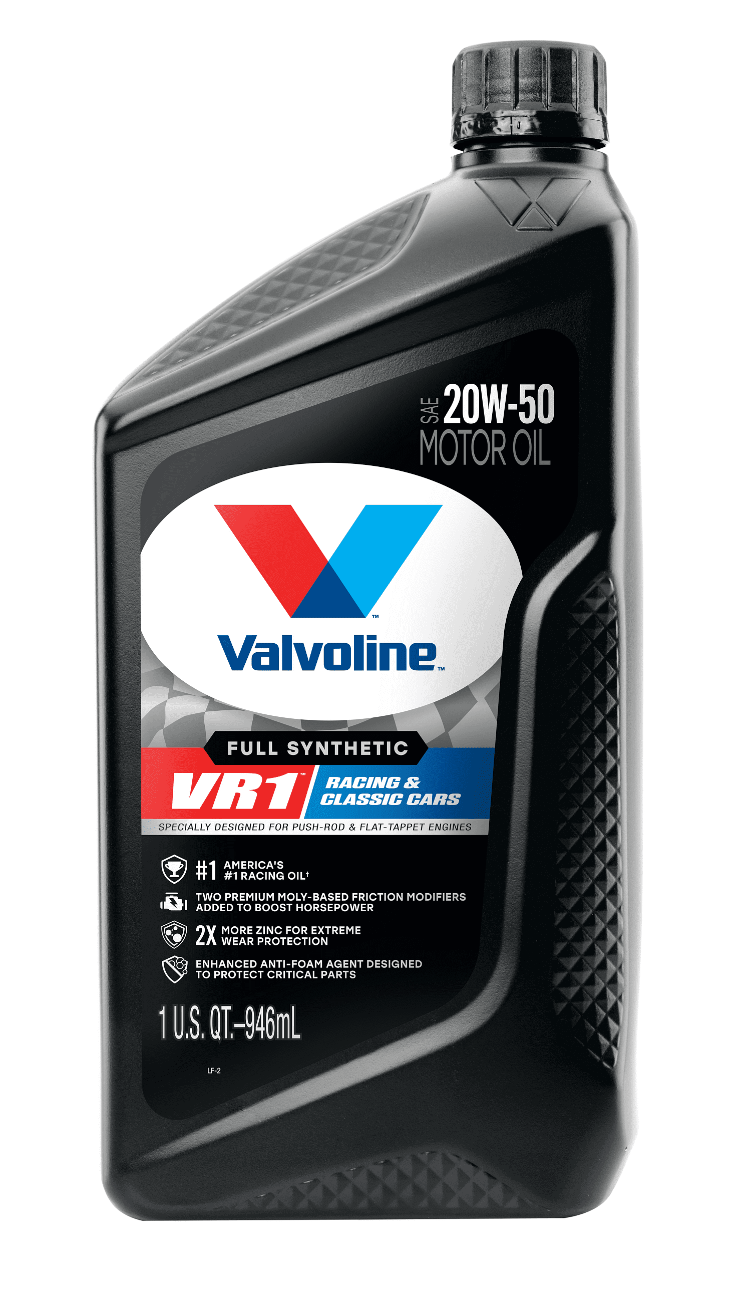 Valvoline VR1 Racing Full Synthetic 20W-50 Motor Oil 1 QT