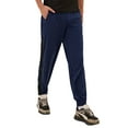 thumbnail image 1 of hirigin Men Casual Sweatpants, Side Button Elastic Waist Contrast Color Sports Pants Trousers with Pocket, 1 of 5